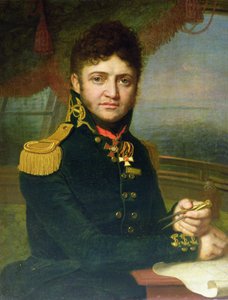 Yuri F. Lisyansky的肖像，1810年